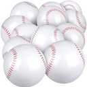 durony 12 Pieces Baseball Beach Ball 11 Inch Inflatable Baseball Bouncing Sports Ball Bouncy Toy Favors for Birthday Party Summer Beach Pool Games Decorations