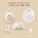 Replacement Parts for Eufy Breast Pump, Compatible with Eufy S1 Pro, S1, E20, E10, Includes 8PCS Duckbill Valves & 4PCS Diaphragms