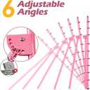 6-Angle Adjustable Volleyball Rebounder Net 7x4ft, High Stable Bounce Back Training Equipment for Practicing Volleying Bumping Spiking with High-Tension Net, PU Volleyball and Pump, Stakes