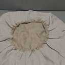 Round Floor Pillow Tatami Cushion Cover, Japanese Futon Meditation Seating Ottoman Throw Protector for Living Room Indoor Outdoor, Beige, 23x.62 Inches