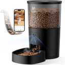 IMIPAW Automatic Cat Feeder with Camera - AI Pet Recognition & Recording, Night Vision, 5G WiFi APP Remote Control, Two-Way Audio & Desiccant Bag, Timed Programmable Food Dispenser for Small Pets (Black)