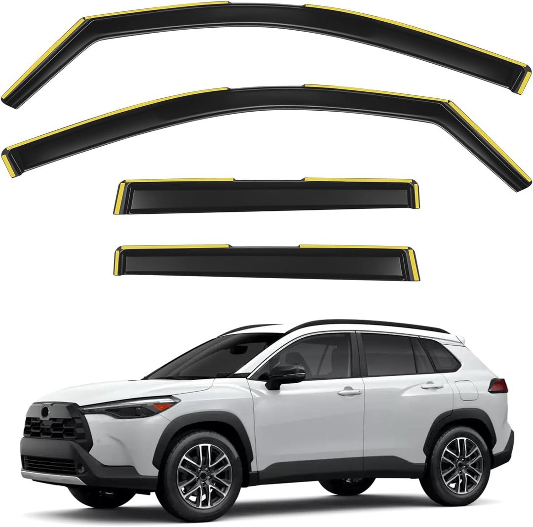 in-Channel Rain Guards Fit for Toyota Corolla Cross 2022-2026