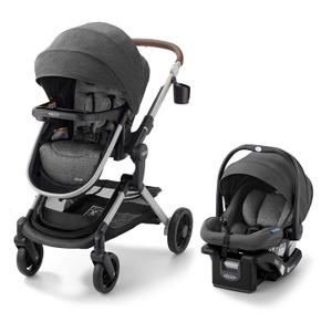 Graco Modes Nest Travel System, 3-in1 Modular Carseat Stroller Combo, Adjustable Slide2Me Infant Car Seat Carrier to Toddler Stroller, Includes the SnugRide DLX Infant Car Seat, Sullivan exp,2036/02/12
