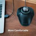 Kensington Orbit Trackball Mouse with Scroll Ring (K75327WW), Black-Grey