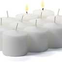 Yummi 10hr Unscented White Votive Candles -21 per Pack