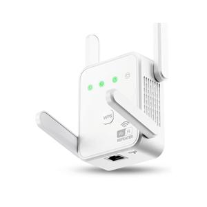 1200Mbps WiFi Extender Signal Booster for Home, Dual Band 5GHz/2.4GHz Wireless Internet Repeater with 4 External Antennas, Covers Up to 3600 Sq.ft & Supports 80 Devices, AP Mode with Ethernet Port