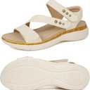 ORTOREX Women Comfortable Arch Support Sandals Cushioned Walking Sandals, Size 8