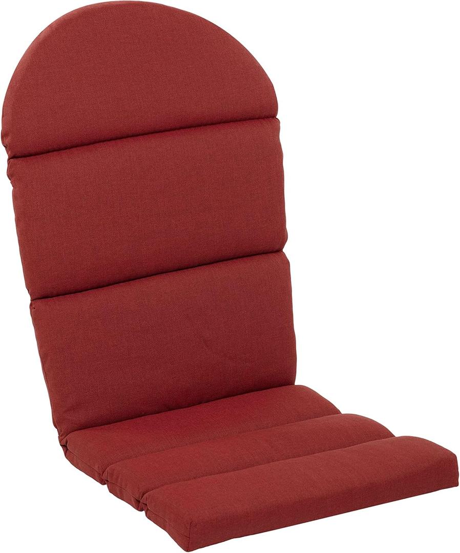 Arden Oceantex Indoor/Outdoor Adirondack Or Rocking Chair Cushion, 21.5 x 19, Water Repellent, Rain Proof, Fade Resistant Cushion for Rocking Chair Or Adirondack Nautical Red