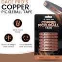 Copper Pickleball Paddle Weights 1g Precision Strips, Pickleball Weights for Paddles, Pickleball Tungsten Tape & Lead Tape Alternative for Paddle Balance, Sweet Spot Control (Lead-Free)