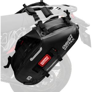 OSAH DRYPAK Motorcycle Saddle Bags, Waterproof Durable Saddlebags 48L(24L*2), Large Capacity Anti-Vibration Pannier Bags, Ideal Luggage Bag for Adventure and Sport Motorcycle Racks, 1 Pair