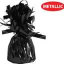 Beistle Wrapped Balloon Weight  6 Pack, Black Balloon Centerpiece and Bouquet Holders, Party Decoration Accessories for Birthdays, Weddings, Graduations, and Retirement Celebrations, 6 Oz