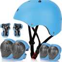 Kids Bike Helmet,Adjustableoddler Skateboard Helmets for 3-5-8-14 Years Kids Girls Boys Youth Bicycle Helmet for Scooter Balance Bike Rollerskating Skateboard (Light blue)