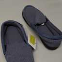 ULTRAIDEAS Men's Moc-Toe Slippers Loafer House Shoes Indoor Outdoor Memory Foam with Breathable&Warm Knit Upper (9, Aegean Blue)