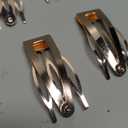 Chinco Double Grip Hair Clips Metal Snap Clips Women Barrettes for Hair Making, Salon Supplies (Rose Gold, 2 Inch) (23 Count (Pack of 1))