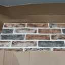 10-Pack 52 Sq.Ft 3D Wall Panels Peel and Stick 3D Faux Brick Wallpaper Peel and Stick Brown Faux Stone Wall Panel Foam Brick Self-Adhesive 3D Wallpaper