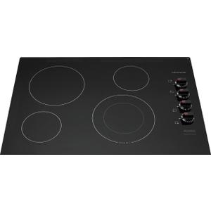 Frigidaire FFEC3025UB 30 Inch Electric Smoothtop Style Cooktop with 4 Elements in Black