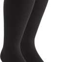 Truform 20-30 mmHg Compression Stockings for Men and Women, Knee High Length, Closed Toe, Charcoal, 2X-Large