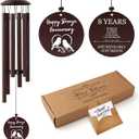 Bronze Anniversary 8 Year Gifts – Bronze Wind Chimes – 8th Anniversary Romantic Gifts for Him, Her, Men, Women, Couples