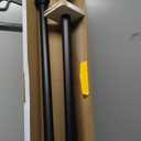 TONIAL Curtain Rod 32 to 58 Inch(2.6-4.8ft), Telescoping Splicing 3/4 Drapery Rods for Windows 20 to 53 Inch(1.7-4.4ft), Decorative Single Rod with Small Cap Finial, Black