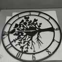 20inch/50cm Large Tree of Life Wall Clocks for Living Room Decor,Bedroom,Battery Operated Metal Big Decorative Silent Non Ticking Wall Clock for Farmhouse(Tree of Life, 20 inches)