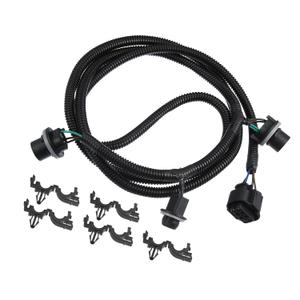 Tail Light Lamp Wiring Harness for Chevy Silverado 1500 2014 2015 for Chevy Silverado 2500HD 2015 / Passenger Side Tail Lamp Wiring Harness/Durable Plastic / 1Pcs Black