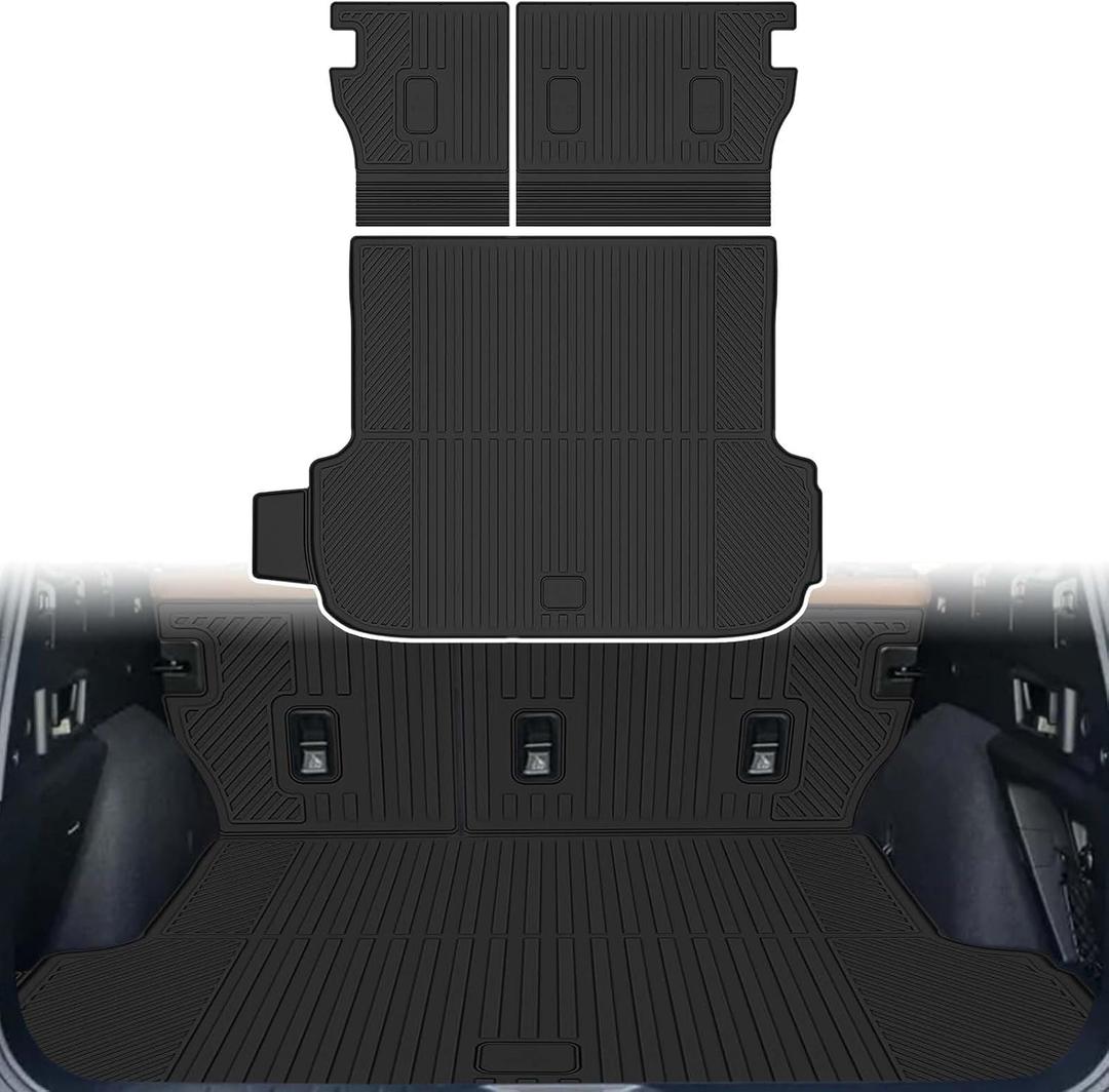 Cargo Liners Backrest Mat Compatible with Subaru Outback Accessories 2026 with Hook&Loop Rear Trunk Mat Rear Seat Back Cover Protector All Weather Anti-Slip Split Dog Liner