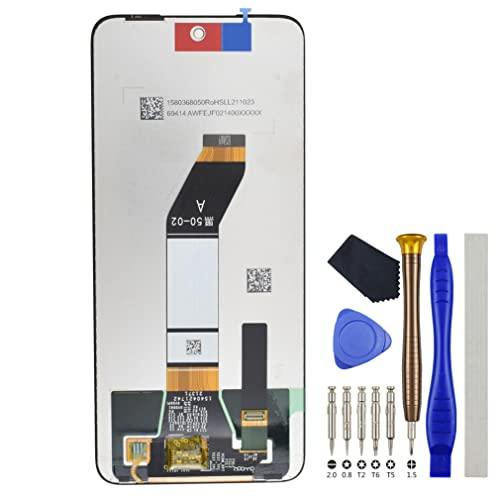 Full LCD Digitizer Touch Screen Assembly Replacement for Xiaomi Redmi Note 11 4G Redmi 10 Including Tool Kit Black 6.5"