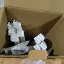 Tujoe 4 Pack 4/5/6/7 Ft Christmas Cone Trees LED Lights Outdoor Lighted Smart Timer with 8 Lighting Modes, Warm White Dimmable Christmas Tree with Star Topper for Indoor Outdoor Holiday Decor