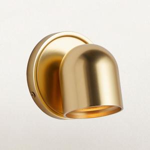 Small Dome Wall Sconce-Brass, Swedish Design, Integrated Modern, Functional, Bath Sconces, Bathroom Sconce, Bathroom Wall Lights,Not Includes Bulb,4.5" L x 4.5" W x 4.5" H