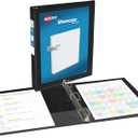 Avery Showcase Standard View 3 Ring Binder, 1" Slant Rings, 250-Sheet Capacity, 1.4 Inch Wide Spine, 1 Black Binder, Ideal for Lightweight Organization and Occasional Referencing (19600)
