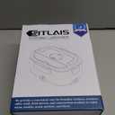 Sitlais Portable Electric Heated Lunch Warmer Box for Work  Stainless Steel Bento Box Adult, Plug In Food Heater for Car 12V 24V 110V, Self Heating Meal Box for Men and Women (Gray)