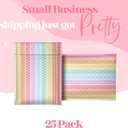 Pretty Package Store 4x7 Designer Bubble Poly Mailer 25 Pack Heavy Duty Waterproof Self Seal Shipping Bags for Small Business Large Mailing Envelopes Bulk Tear Resistant Padded