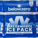 Below Zero Prefilled Reusable Ice Packs for Coolers | Long Lasting Freezer Ice Blocks for Camping, Lunch Bags & More | 48 Hour Cooler Ice Pack Technology