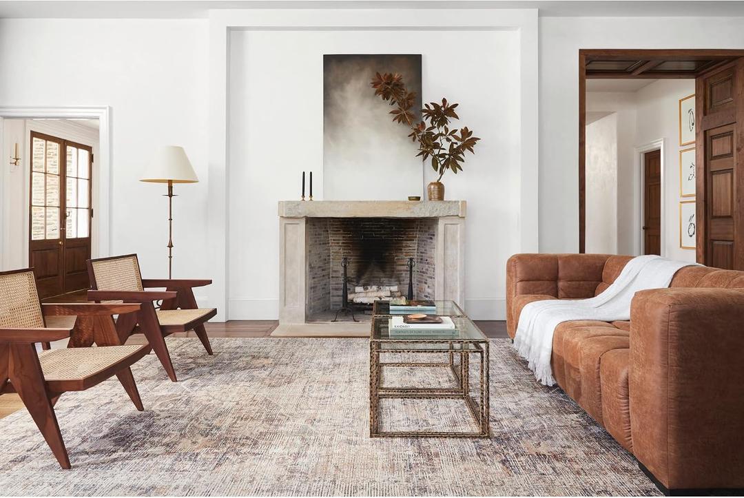 Livabliss x Becki Owens Marlene Area Rug, 7'10" x 10', Dark Brown