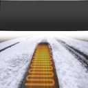 14" x10ft Outdoor Snow Melting Mat,Heavy-Duty PVC Heated Walkway Pad with Anti-Slip Texture,110V 385W for Driveways, Stairs, Roof, Gutter, Patio & Grass  Waterproof (14 Inches x 10 Feet)