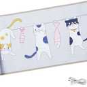 DOGNESS Rechargeable Pet Shock Mat, 59"x15" Safe Cat Repellent Mat Electronic Training Pads Keep Dogs and Cats Off Couch, Bed, Indoor Cat Deterrent Mat (Cat Balcony)