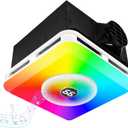 Bathroom Exhaust Fan with Bluetooth Speaker and LED Light, 230 CFM Quiet Vent Fan, 7-Color RGB Lighting & 3CCT Lighting, App and Remote Control, Smart Bathroom Exhaust Fan, Easy Install