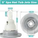 212-7639-STS Hot Tub Replacement Jets 5" Spa Hot Tub Jets 1P