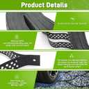 Gravel Grid 4x33 FT-2" Depth HDPE Geo Grid 1885 lbs Per Sq Ft Load with U-Shaped Stakes & Connectors for Driveway, Patio, Shed Base, Parking Lot, Grass Stabilization, Black
