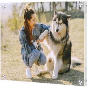 16x20 Acrylic Floating Art Frame for Wall Mount, Clear Magnetic Picture Frame for Artwork Display,Certificates Documents Frames for Family,Office,Wedding