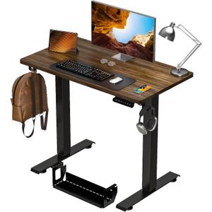 Kingant Standing Desk, 35x20 Inch Electric Height Adjustable Computer Desk