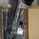 Projector Stand Tripod Adjustable, Laptop Height from 23.5 to 46.5 inches with Gooseneck Phone Holder, Floor for Office, Home, Stage, Studio, DJ Racks Holder Mount, 23.5inch-46.5inch (Black)