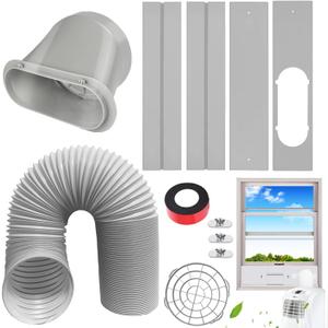 Plastic Window Sliding Kit For Portable Air Conditioner Suitable For 5.9 Inch AC Adjustable Length 16.9-62.1 For Vertical & Horizontal Window