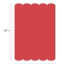 Pergola Shade Cover Replacement Canopy Top Compatible with 10 X 13 ft 6-Bar Pergola Frames - Red (Canopy Size 116" W x 135" L, Canopy Top Only)