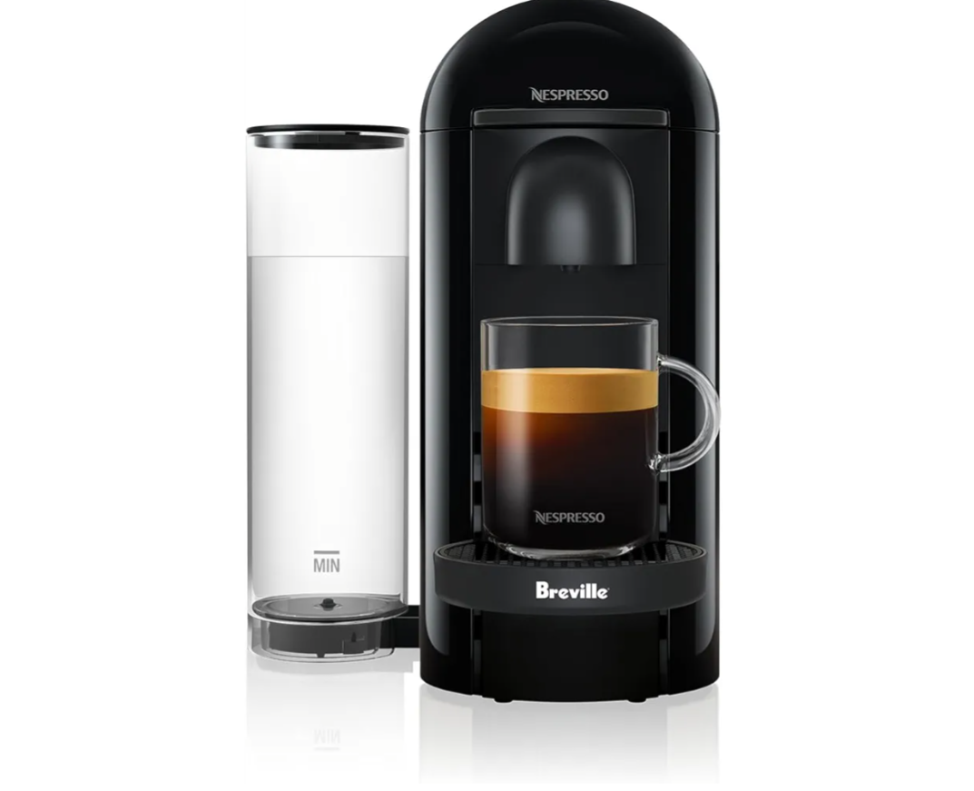 Nespresso Vertuo Plus Coffee and Espresso Maker by Breville, Ink Black