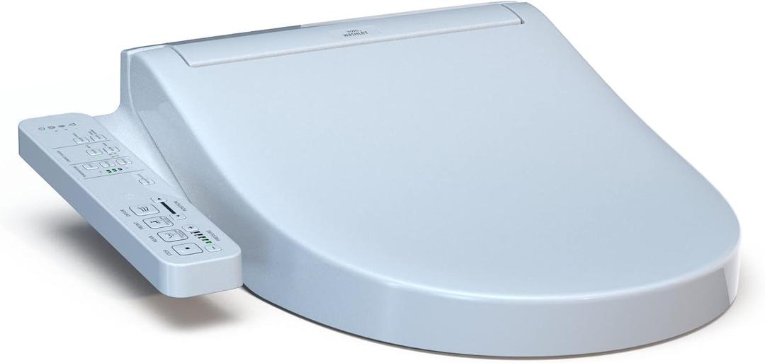 TOTO WASHLET KC2 Electronic Bidet Toilet Seat with Heated Seat and SoftClose Lid, Round, Cotton White - SW3023#01