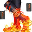 Electric Heated Socks for Men & Women, 2023 Upgraded 4000mAh Rechargeable Heated Socks with 360 Heating, 3 Heat Settings, Battery Operated Machine Washable Foot Warmer for Hunting Hiking Ski Camping