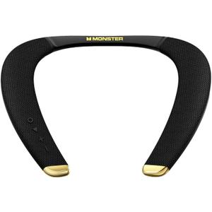 Monster Boomerang Petite Neckband Bluetooth Speakers, Neck Speaker with 15H Playtime, aptX High Fidelity 3D Stereo Sound, Low Latency, Built-in Mic, IPX5 Waterproof Wearable for Home Outdoor