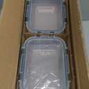 [8-Pack,30 oz]Glass Meal Prep Containers,Glass Food Storage Containers,Airtight lunch Containers with Lids, Microwave, Oven, Freezer and Dishwasher (Gray)