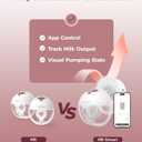 Momcozy M5 Smart APP Controlled Wearable Breast Pump, Hands-Free Wireless Electric Pump, 3 Modes 9 Suction Levels, BPA-Free, Portable Lightweight, 24mm Flange, 2-Pack Cozy Red